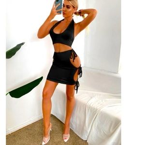 Cut Out Skirt Set